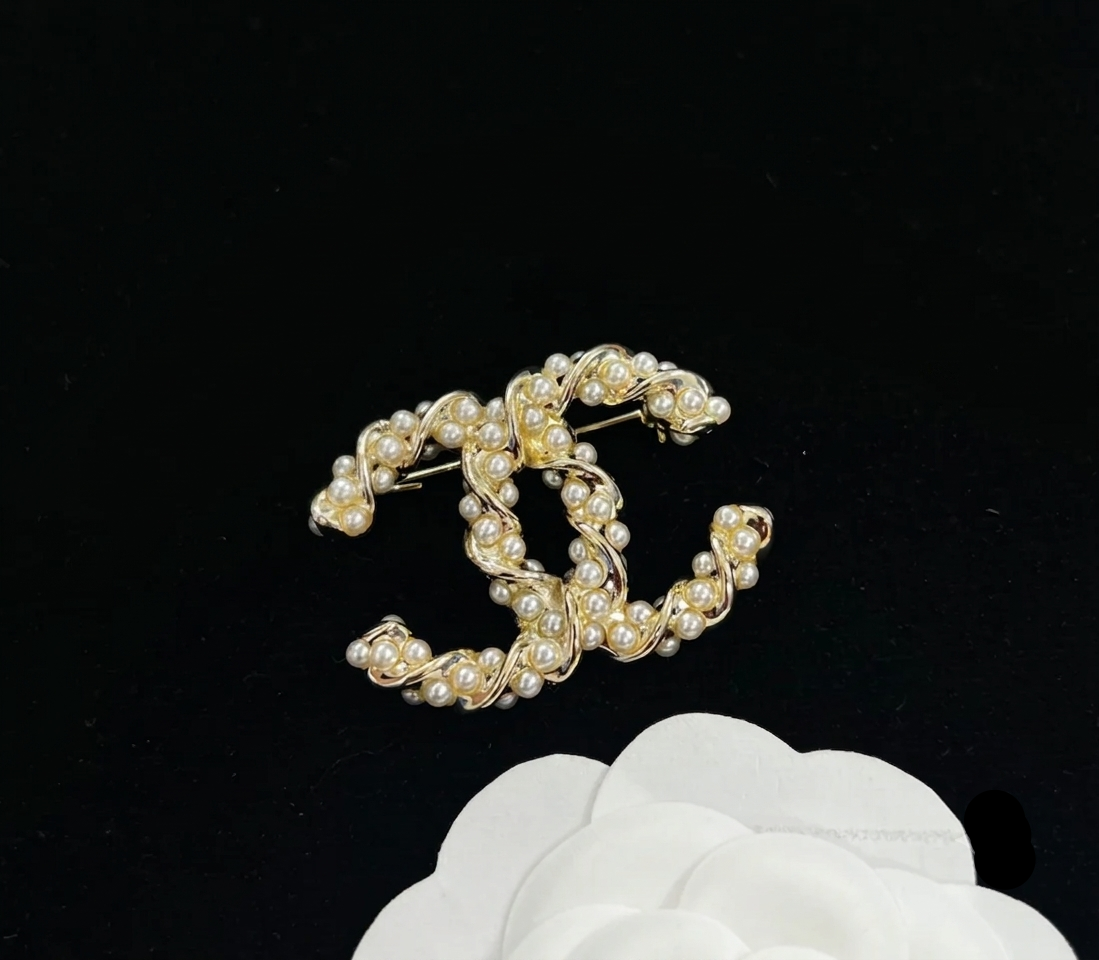 CC Pearl Brooch
