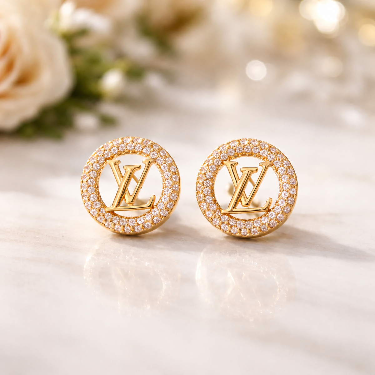 LV Hoops With Stones