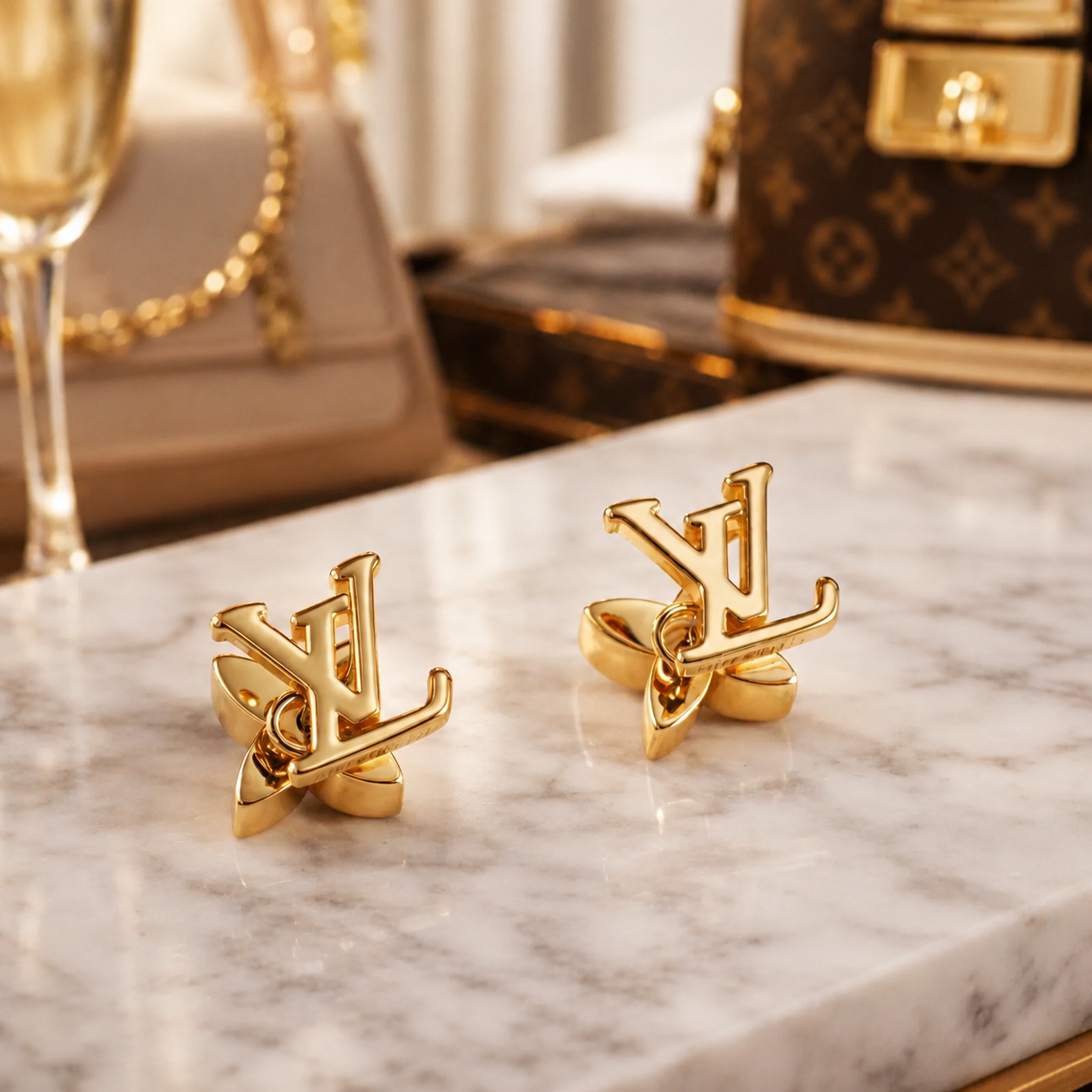Monogram Studs