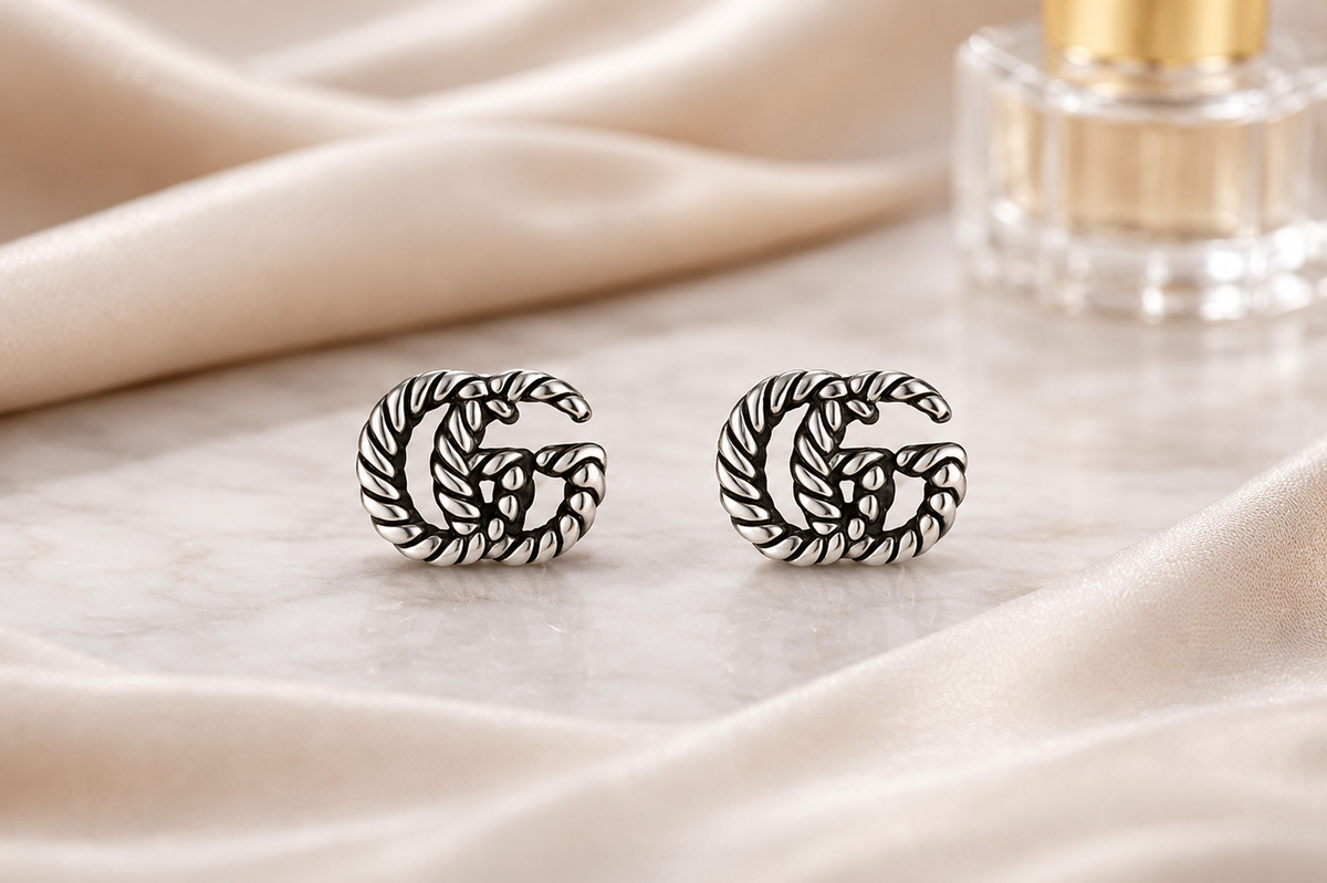 Silver GG Rope Studs
