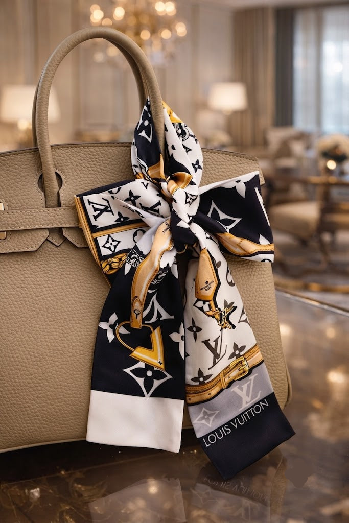 LV Black Silk RIbbon