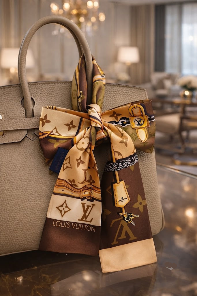 LV Gold Silk RIbbon