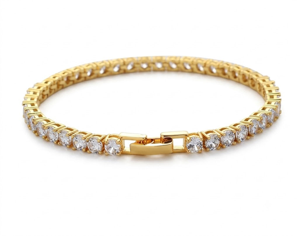 Gold Tennis Bracelet