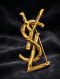 Monogram Golden Brooch